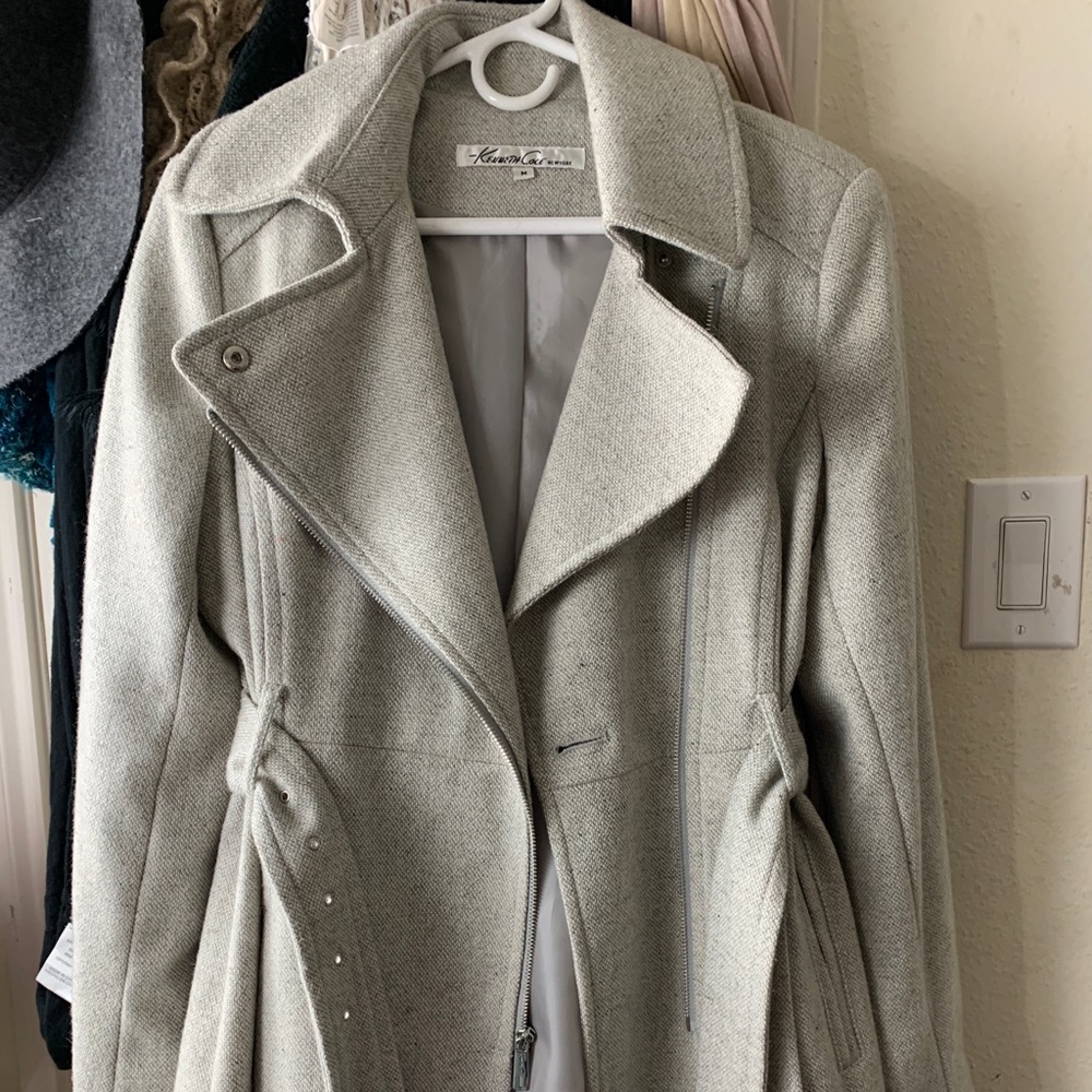 Kenneth Cole wool blend coat medium
